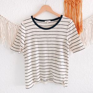 Madewell Ribbed Striped Crewneck Tee
